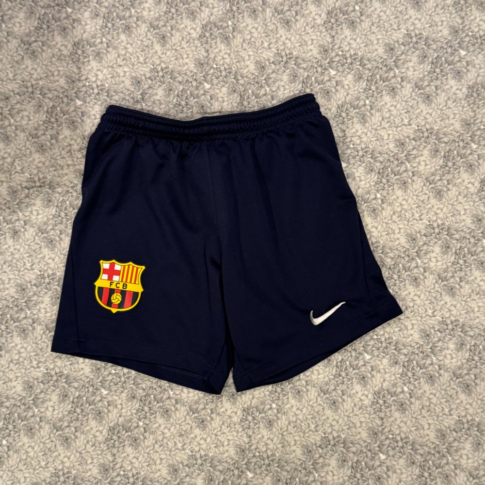 Nike youth Dri-fit Barcelona soccerr training shorts. Size XS.